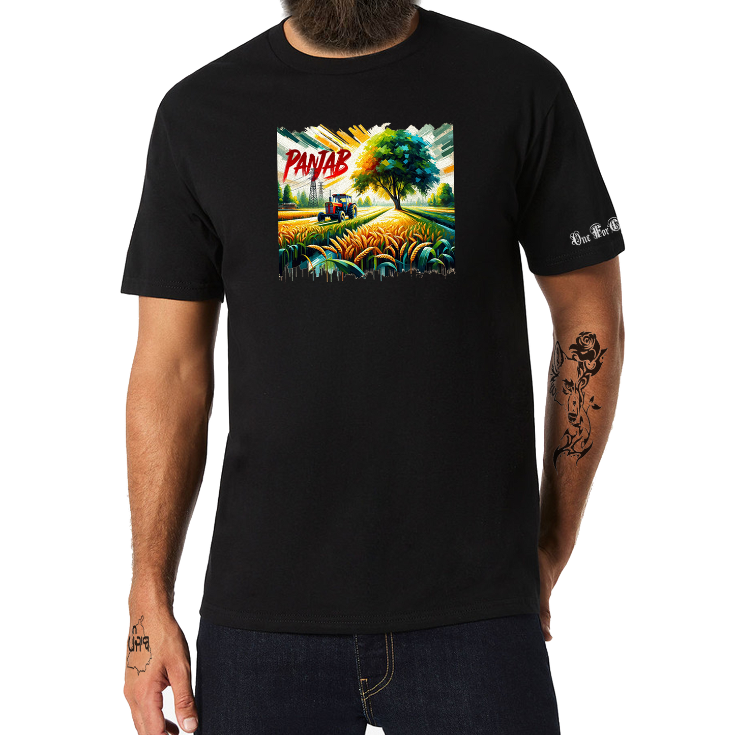 The Punjab Tractor T-Shirt : Shifting Gears & Golden Dream