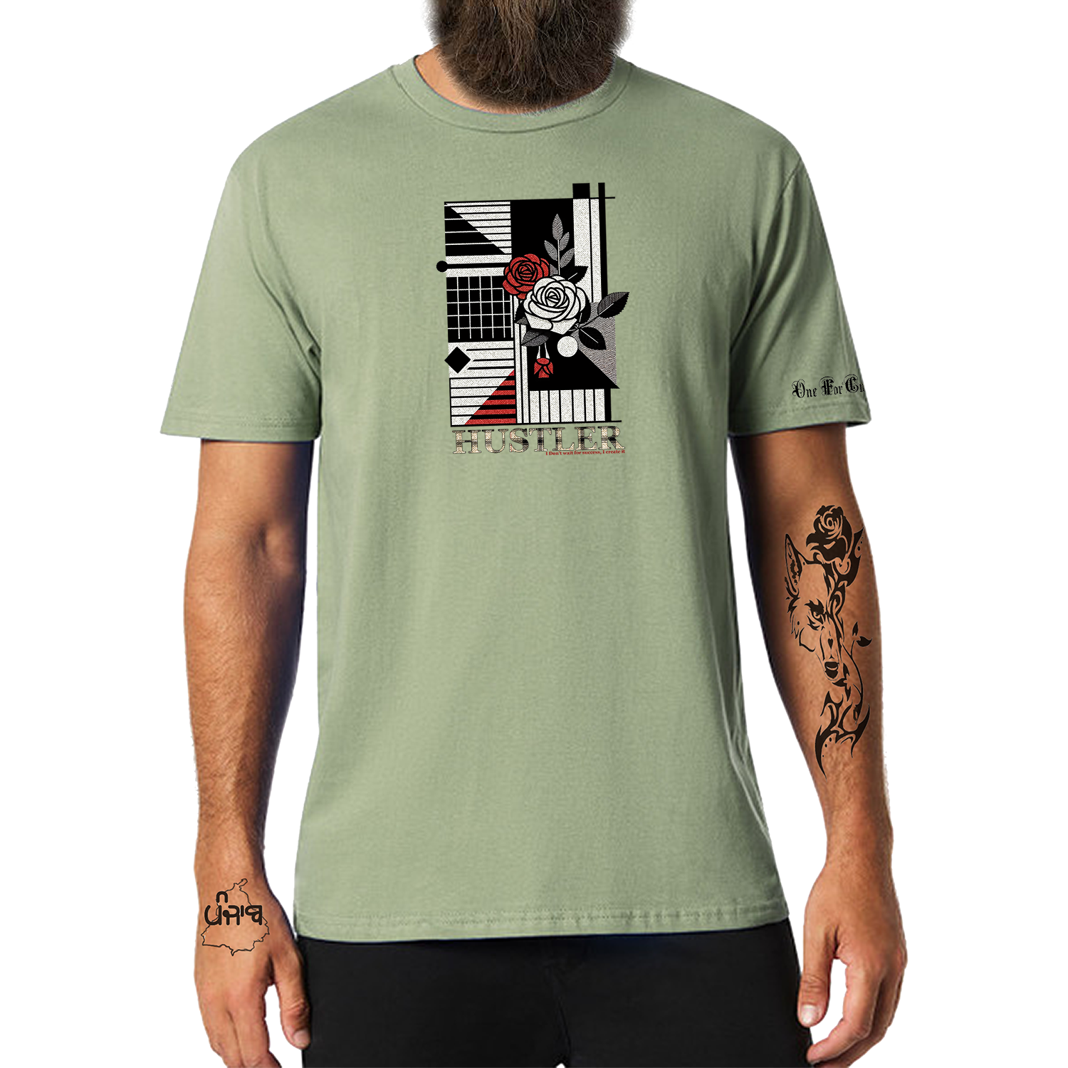 Hustler Tee : Grow Your Grind | Green