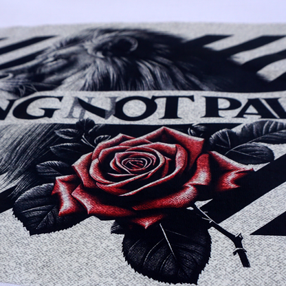 King Not Pawn T-Shirt - Lion & Rose Reign